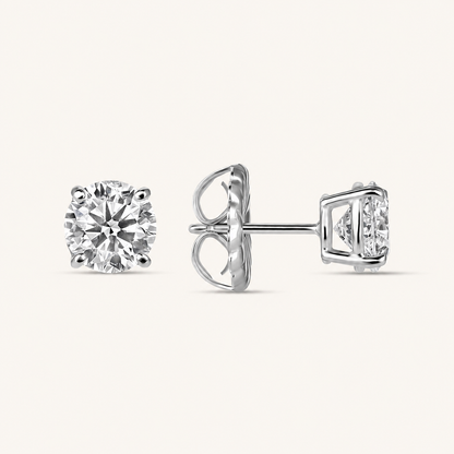 Men's Classic Lab Diamond Stud Earrings