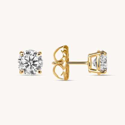 Lab Created Classic Diamond Stud Earrings