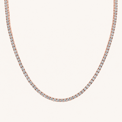 Natural Diamond Tennis Necklace