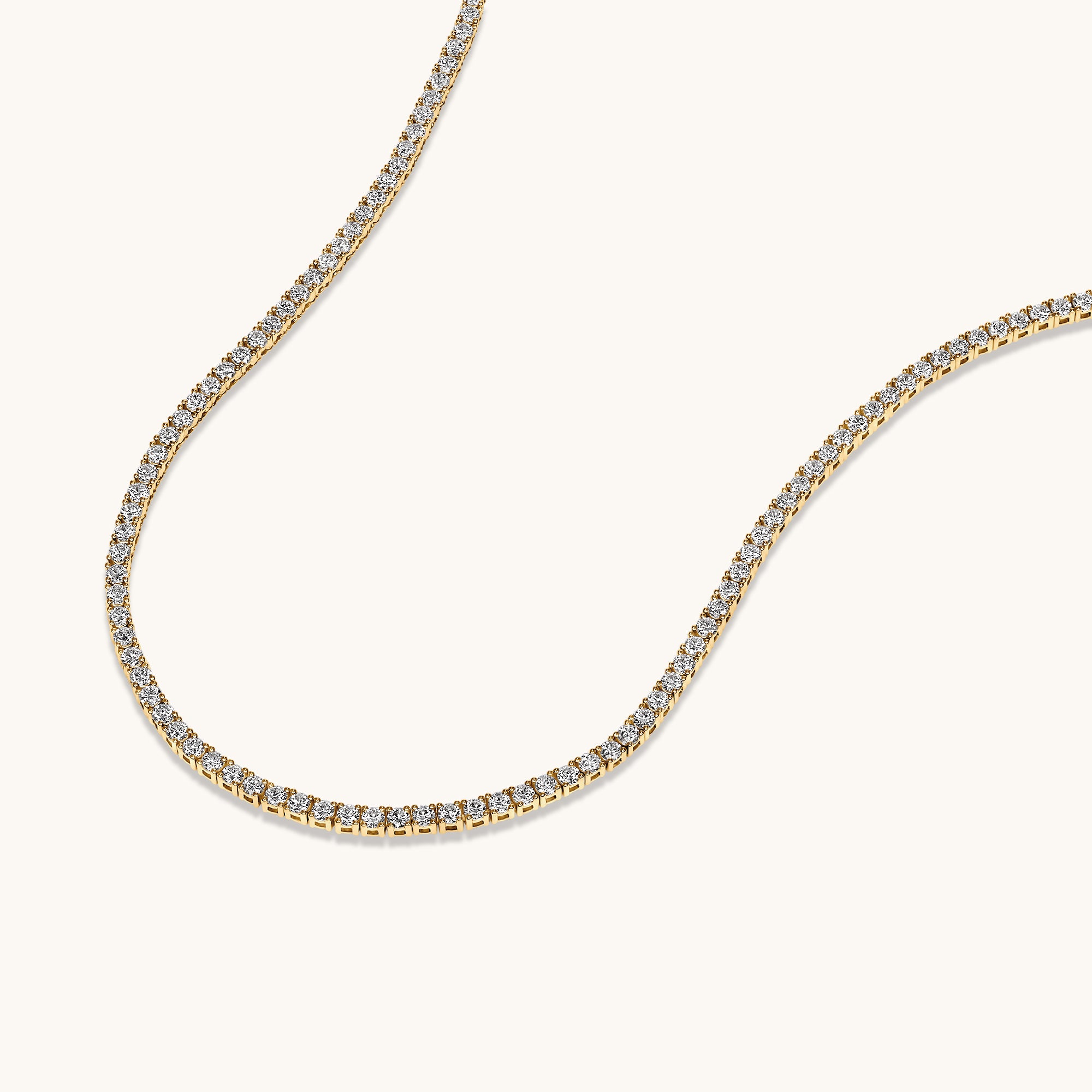 Natural Diamond Tennis Necklace