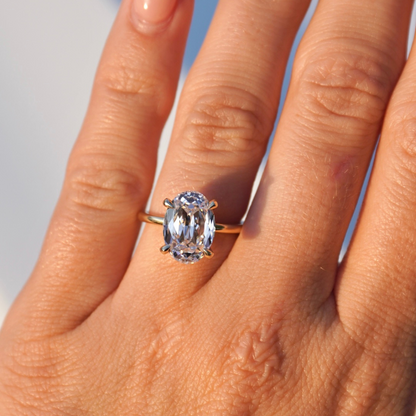 4.65 Crisscut Oval Lab Diamond Engagement Ring - Happy Jewelers Fine Jewelry Lifetime Warranty