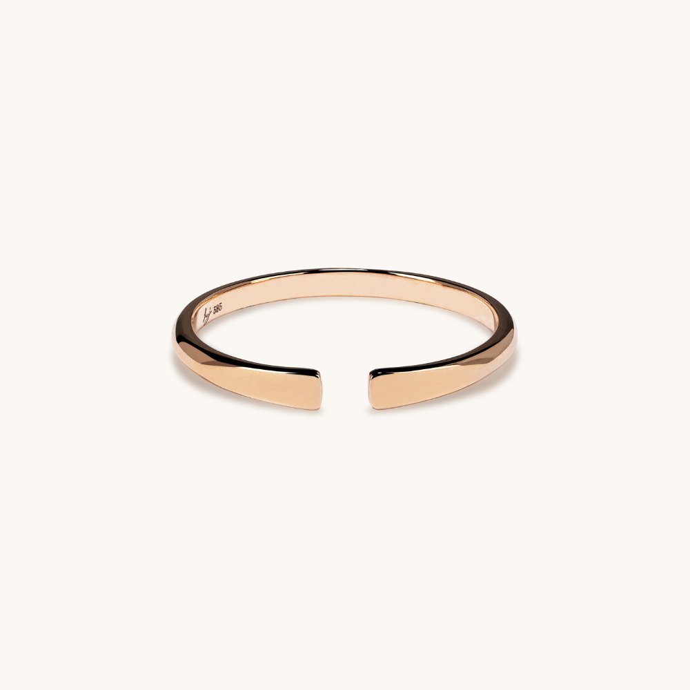 Solid Gold Cuff Ring