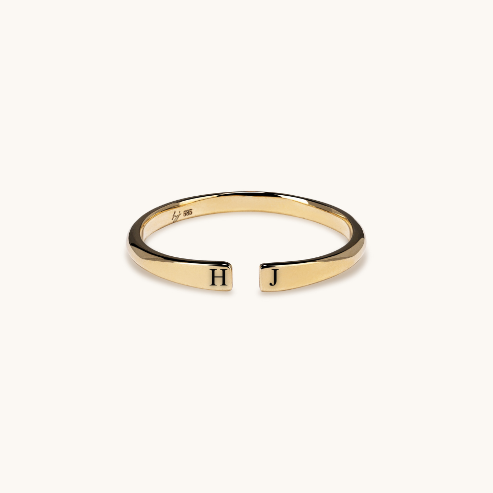 Solid Gold Cuff Ring