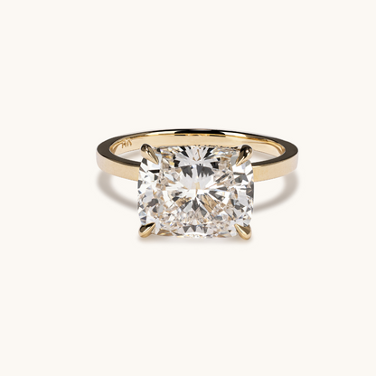 4.50 Carat Lab Cushion East-West Setting - Happy Jewelers Fine Jewelry Lifetime Warranty