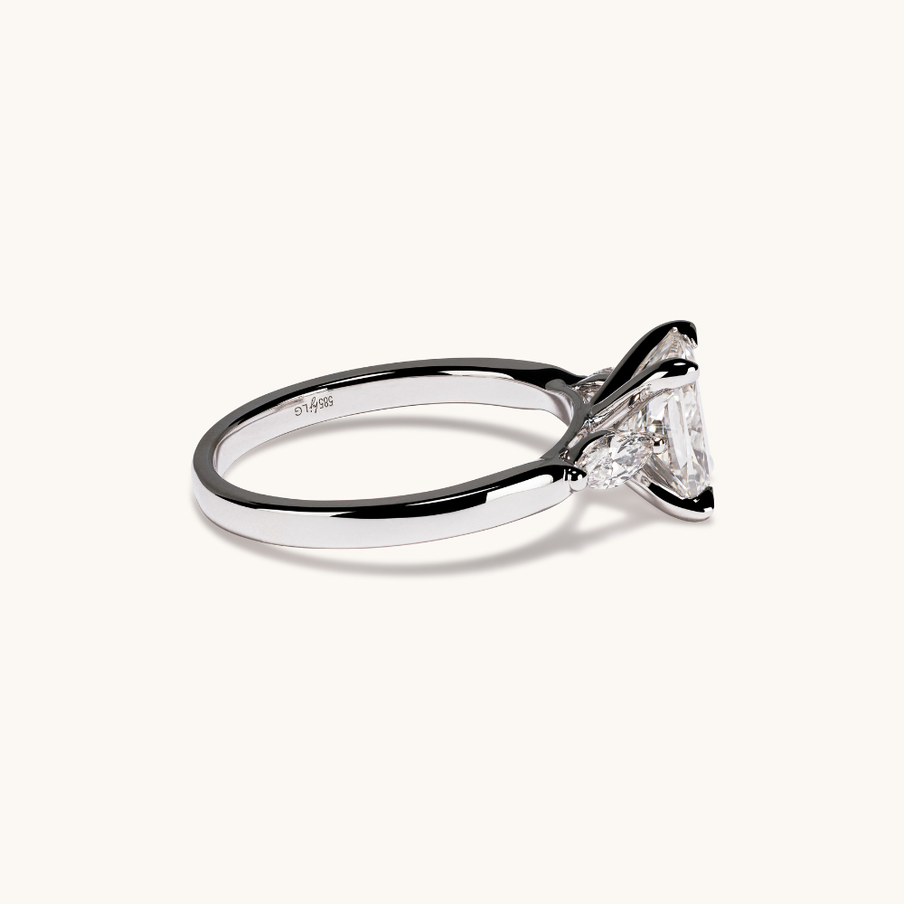 1.63 Cushion Lab Diamond Engagement Ring