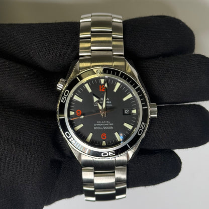 Omega Seamaster Planet Ocean Stainless Steel 42mm Black Stick Dial Watch Ref# 2200.50.00