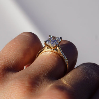 2.60 Radiant Natural Diamond Engagement Ring - Happy Jewelers Fine Jewelry Lifetime Warranty