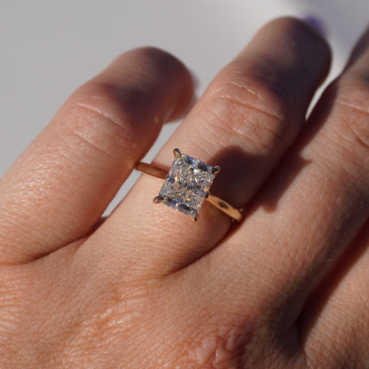 2.60 Radiant Natural Diamond Engagement Ring - Happy Jewelers Fine Jewelry Lifetime Warranty