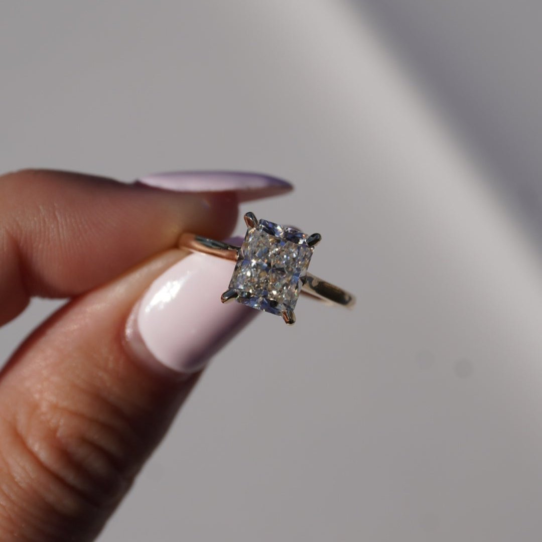 2.60 Radiant Natural Diamond Engagement Ring - Happy Jewelers Fine Jewelry Lifetime Warranty