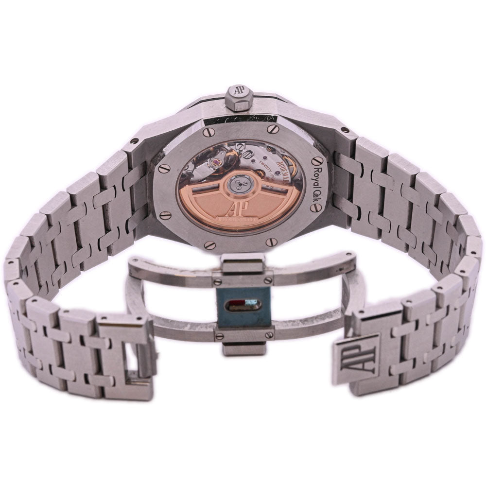 Audemars Piguet Royal Oak 34mm Stainless Steel Blue Dial Watch Reference# 77351ST.ZZ.1261ST.01 - Happy Jewelers Fine Jewelry Lifetime Warranty