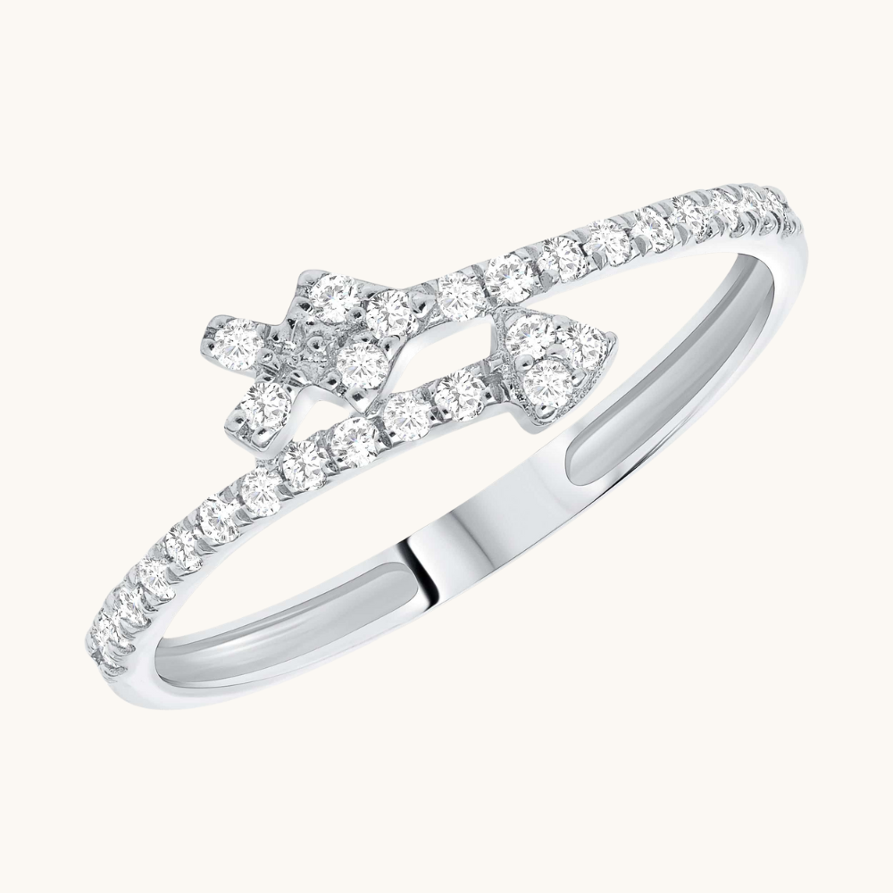 Dainty Diamond Arrow Ring - Happy Jewelers Fine Jewelry Lifetime Warranty