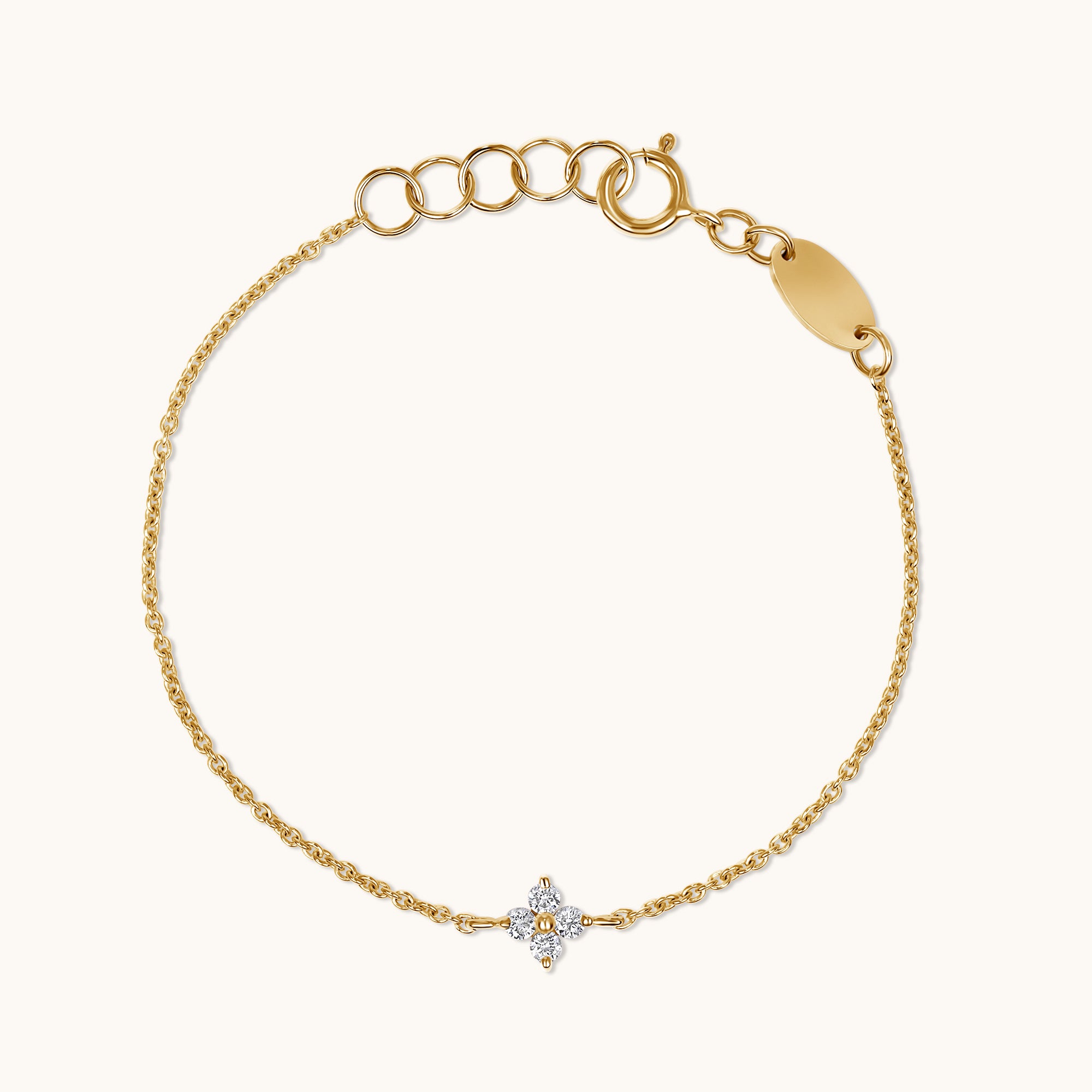 Dainty Lab Diamond Flower Bracelet - Happy Jewelers Fine Jewelry Lifetime Warranty