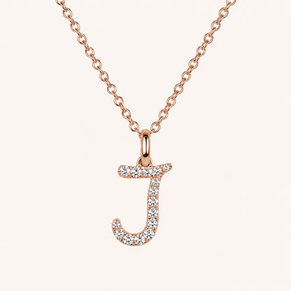 Darling Diamond Initial Necklace