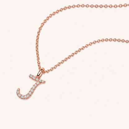 Darling Diamond Initial Necklace