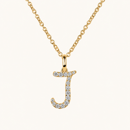 Darling Diamond Initial Necklace