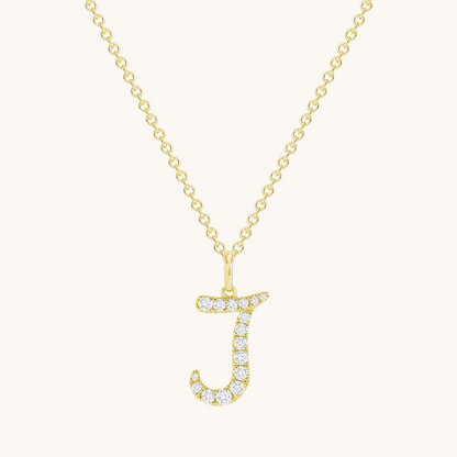 Darling Diamond Initial Necklace - Happy Jewelers Fine Jewelry Lifetime Warranty