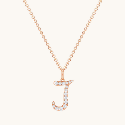 Darling Diamond Initial Necklace - Happy Jewelers Fine Jewelry Lifetime Warranty