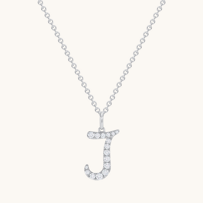 Darling Diamond Initial Necklace - Happy Jewelers Fine Jewelry Lifetime Warranty