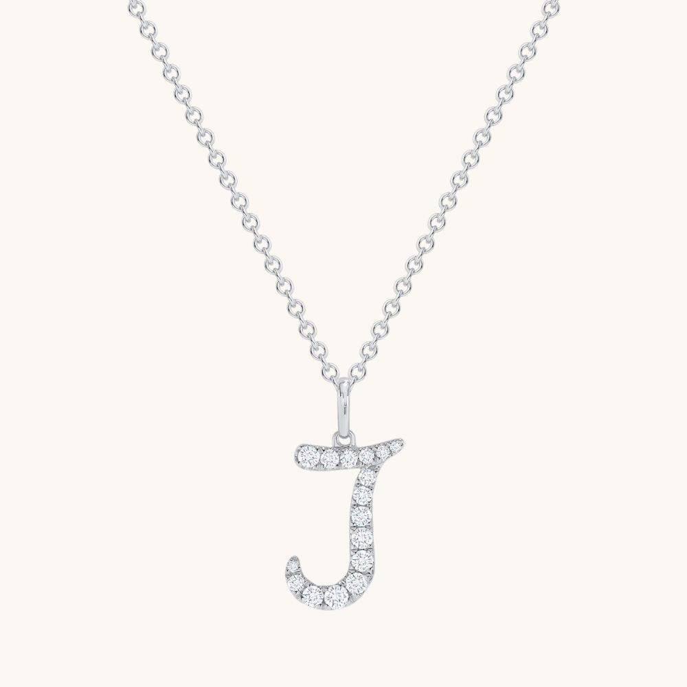 Darling Diamond Initial Necklace