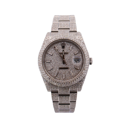 Rolex Datejust 41mm Pave Dial Watch Ref# 116334 - Happy Jewelers Fine Jewelry Lifetime Warranty