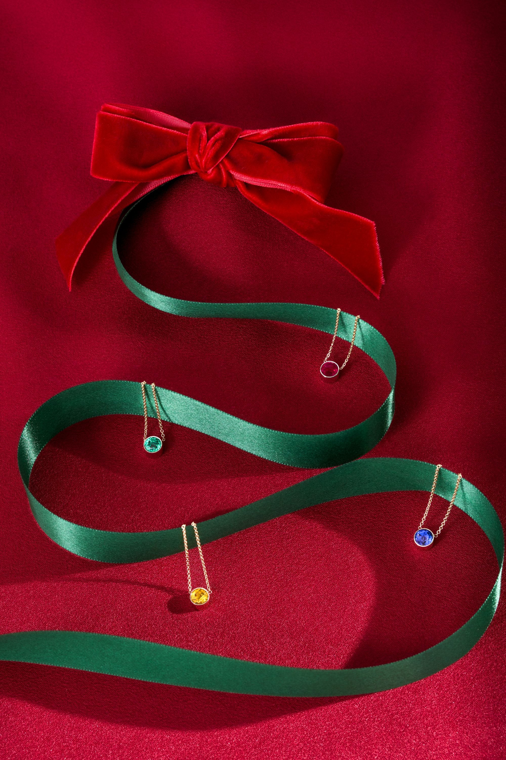 Day 1 | 12 Days of Christmas! Bezel Set Solitaire Birthstone Pendant