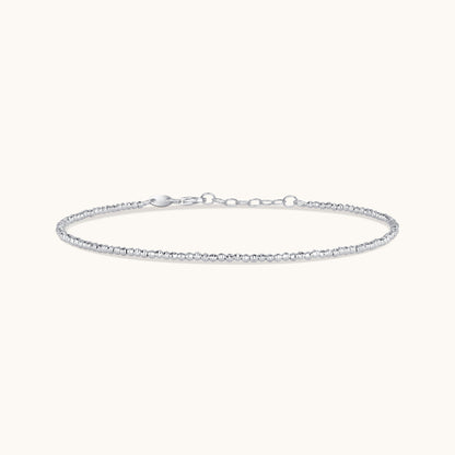 Diamond Cut Beaded Anklet - Happy Jewelers Fine Jewelry Lifetime Warranty