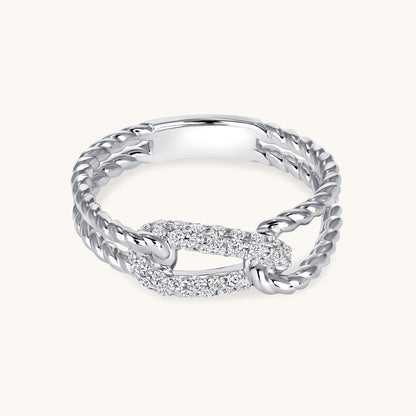 Diamond Knot Ring - Happy Jewelers Fine Jewelry Lifetime Warranty