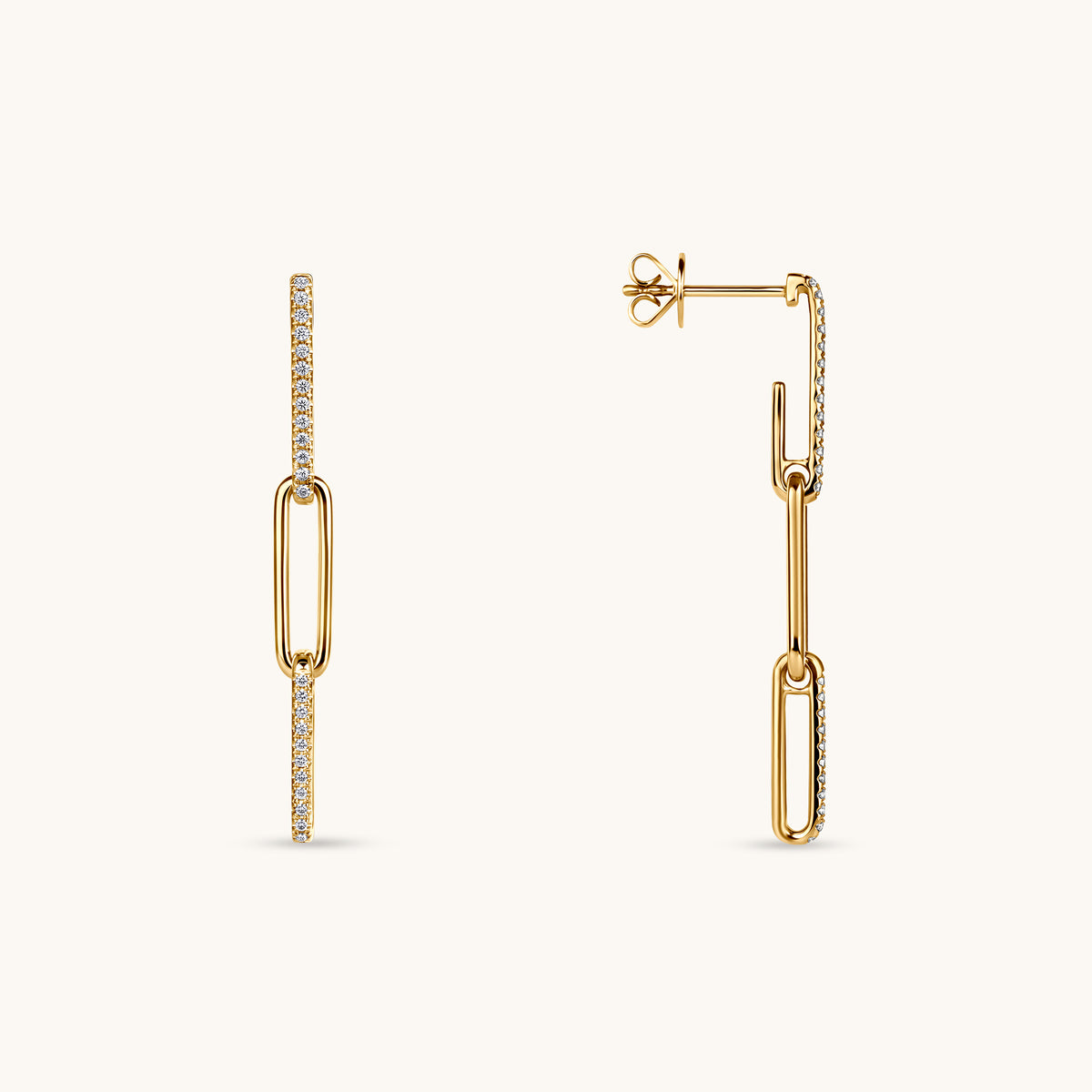 Diamond Link Earrings