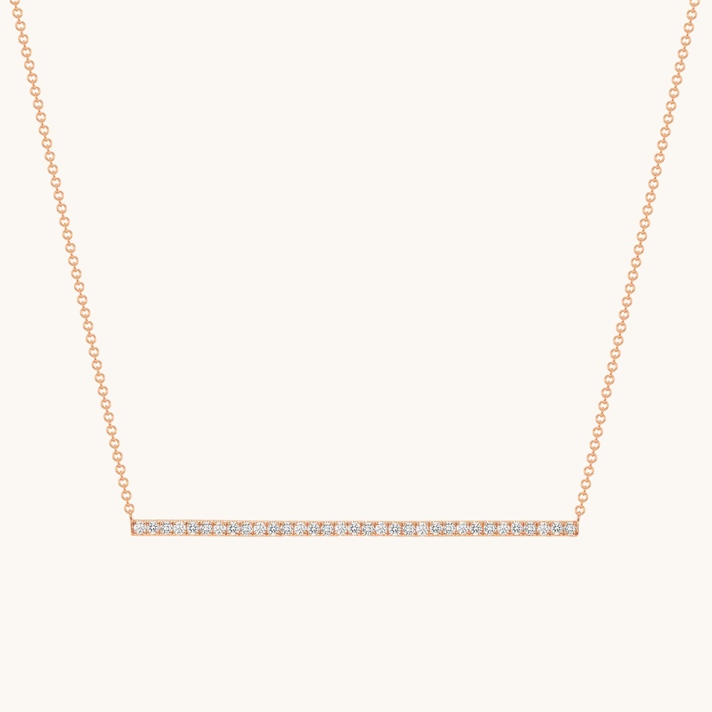 Diamond Bar Necklace