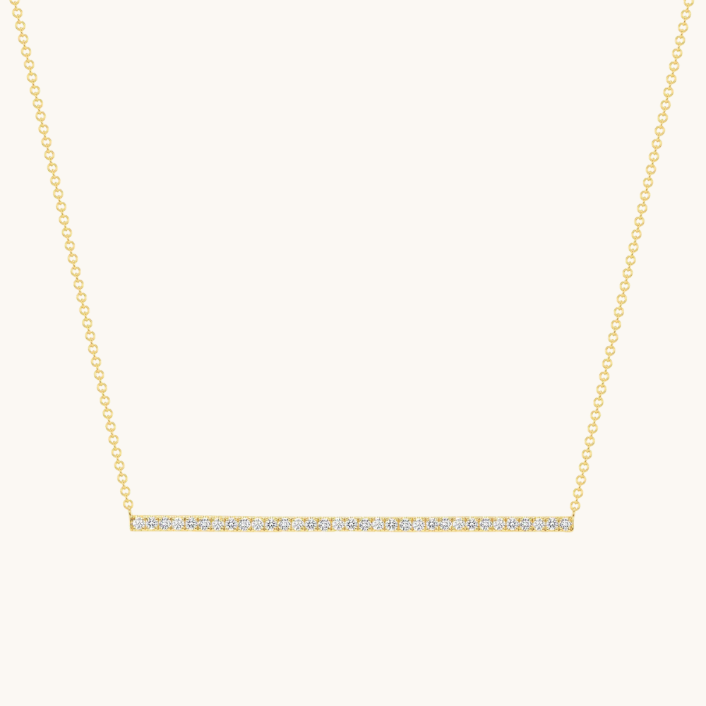 Diamond Bar Necklace