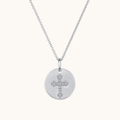 Diamond Coin Cross Pendant - Happy Jewelers Fine Jewelry Lifetime Warranty