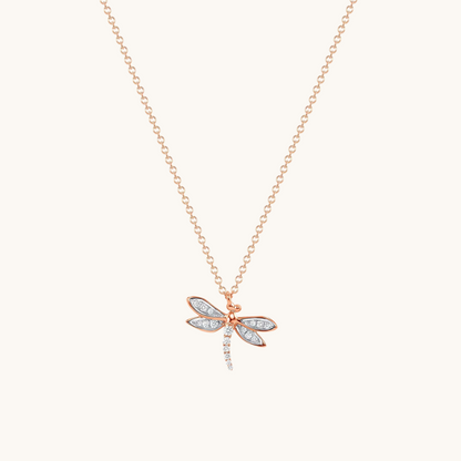 Diamond Dragonfly Necklace - Happy Jewelers Fine Jewelry Lifetime Warranty