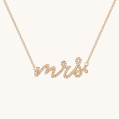 Diamond Mrs. Necklace - Happy Jewelers Fine Jewelry Lifetime Warranty