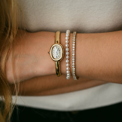 The Diamonds and Pearls Bracelet Set - Happy Jewelers Fine Jewelry Lifetime Warranty