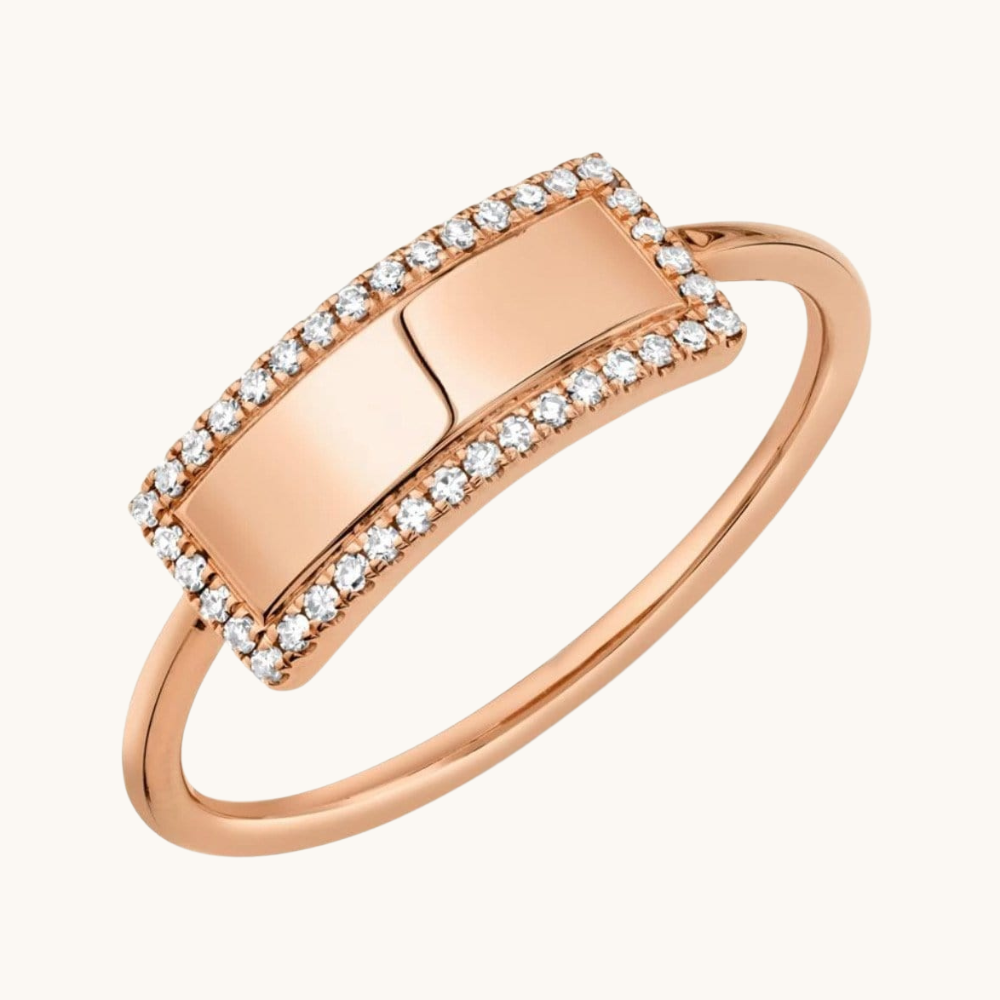 Diamond Personalized ID Ring - Happy Jewelers Fine Jewelry Lifetime Warranty