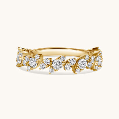 Diamond Slanted Marquise Illusion Band - Happy Jewelers Fine Jewelry Lifetime Warranty