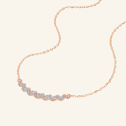 Diamond Twist Bar Necklace - Happy Jewelers Fine Jewelry Lifetime Warranty