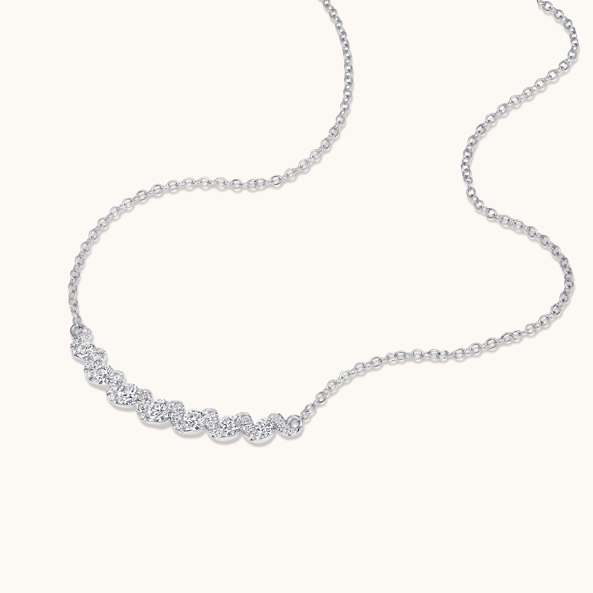 Diamond Twist Bar Necklace - Happy Jewelers Fine Jewelry Lifetime Warranty