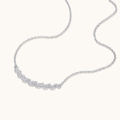 Diamond Twist Bar Necklace - Happy Jewelers Fine Jewelry Lifetime Warranty