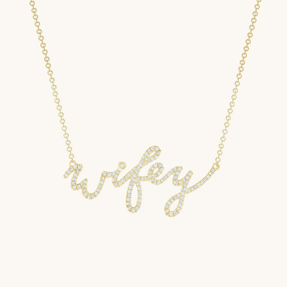 Diamond Wifey Necklace - Happy Jewelers Fine Jewelry Lifetime Warranty