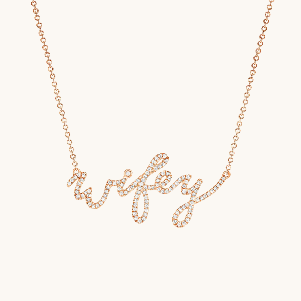 Diamond Wifey Necklace - Happy Jewelers Fine Jewelry Lifetime Warranty