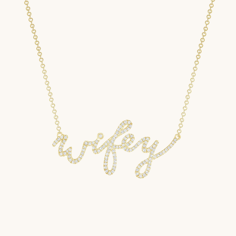 Diamond Wifey Necklace