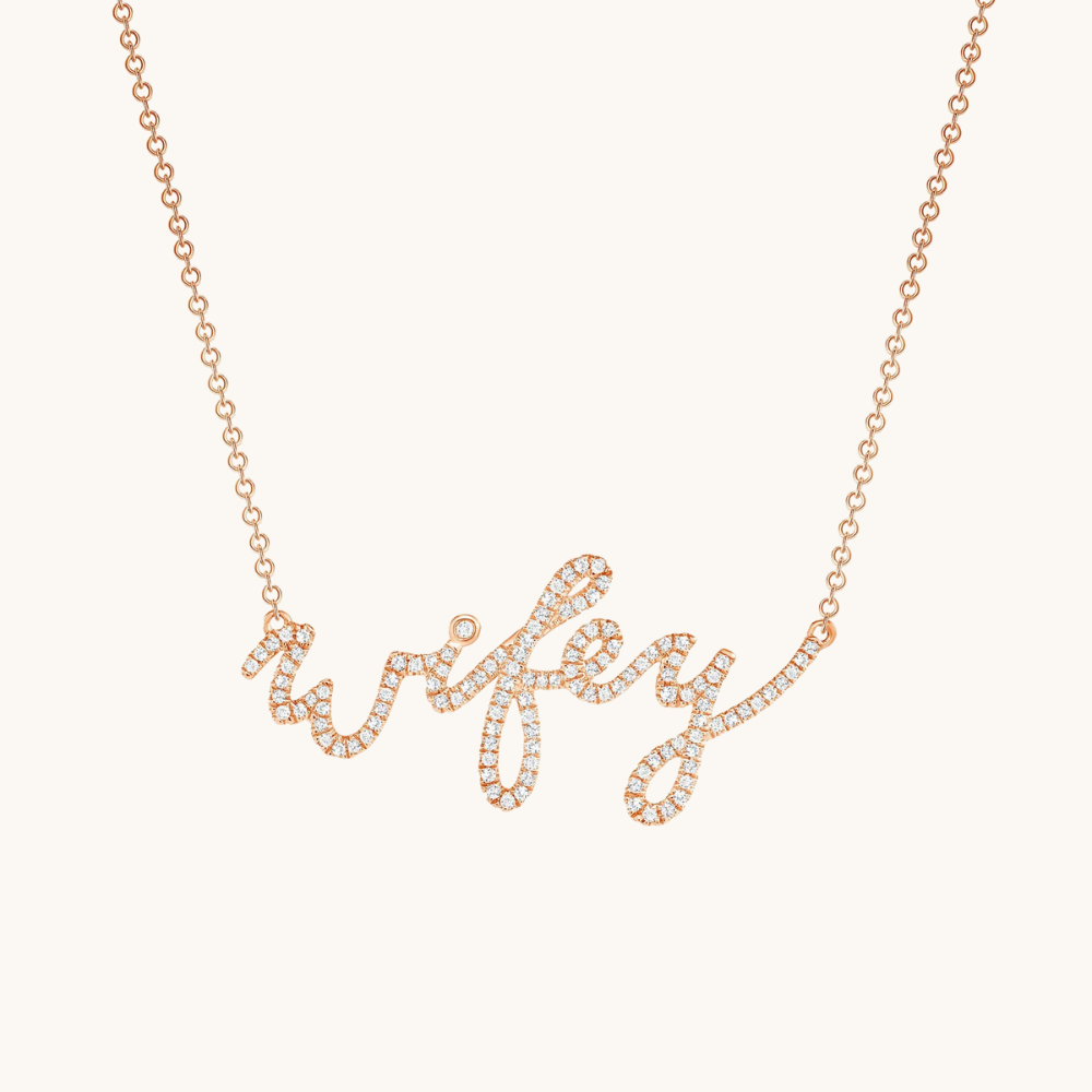 Diamond Wifey Necklace