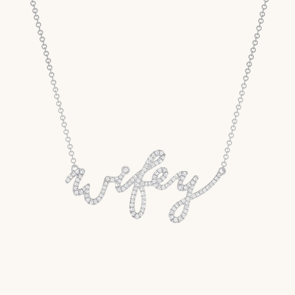 Diamond Wifey Necklace