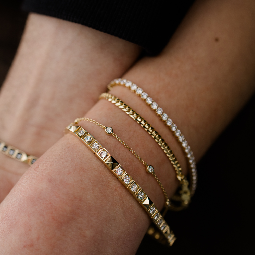 Diamond Bezel Bracelet - Happy Jewelers Fine Jewelry Lifetime Warranty