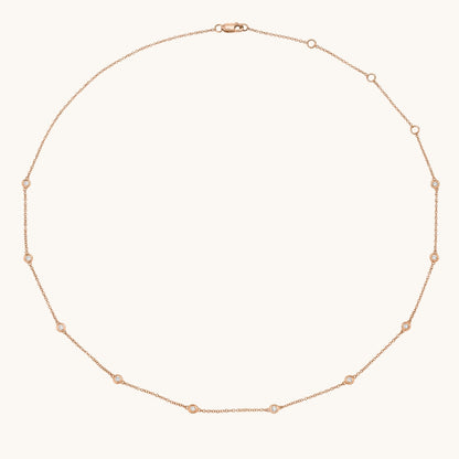 Diamond Bezel Necklace - Happy Jewelers Fine Jewelry Lifetime Warranty