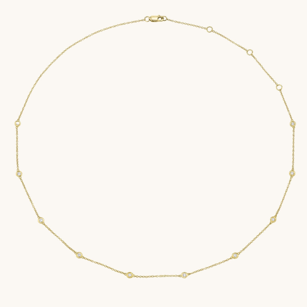 Diamond Bezel Necklace - Happy Jewelers Fine Jewelry Lifetime Warranty