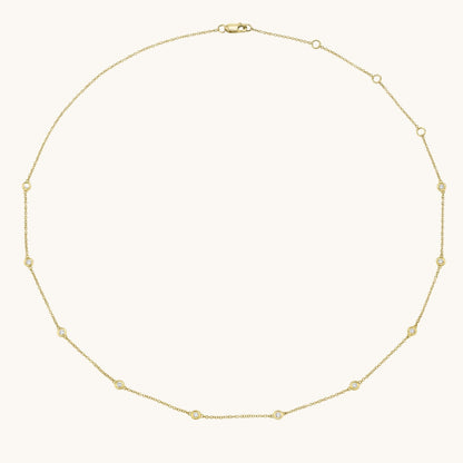 Diamond Bezel Necklace - Happy Jewelers Fine Jewelry Lifetime Warranty