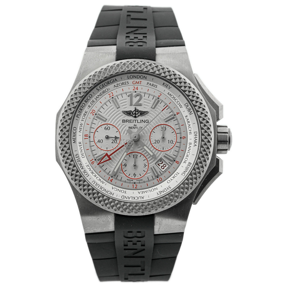 Breitling Bentley 44mm White Dial Watch Ref# EB0433