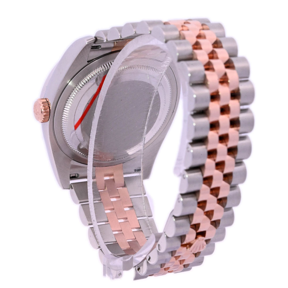 Rolex Datejust Two Tone Rose Gold & Steel 36mm Centric Circle Silver Roman Dial Watch Reference# 116231 - Happy Jewelers Fine Jewelry Lifetime Warranty